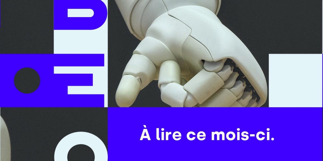 Logo de Libéo devant des mains de robot
