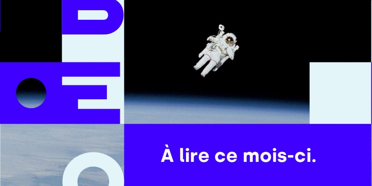 Logo de Libéo devant un astronaute