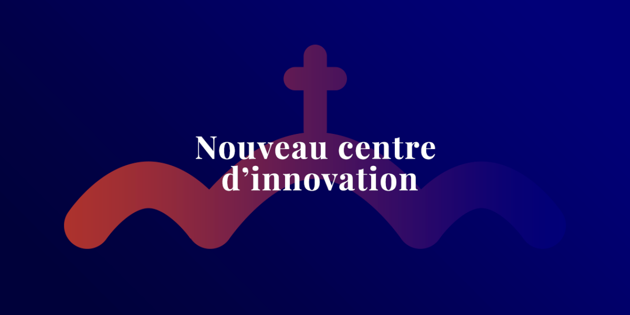 Illustration simple avec le titre de l'article sur fond bleu foncé
