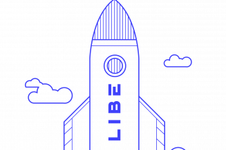 Illustration d'une fusée bleue prête à décoller