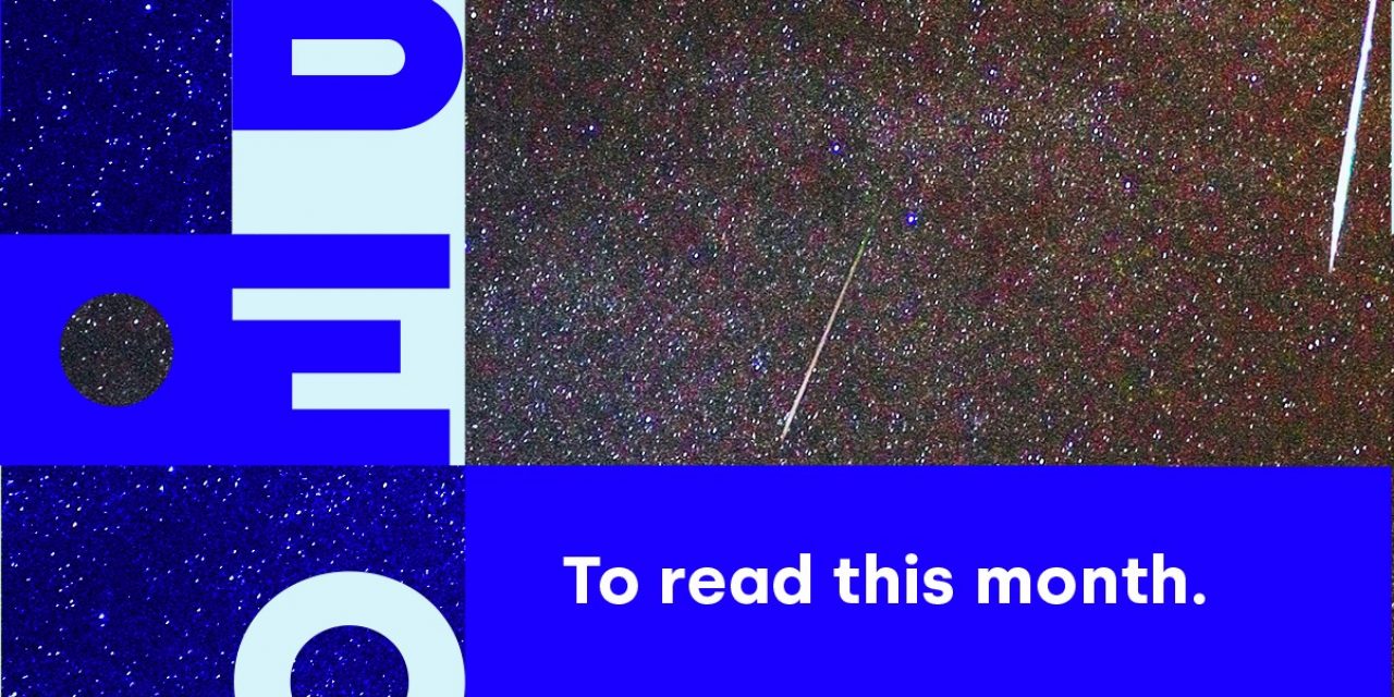 Banner with the name Libéo and the image of shooting stars